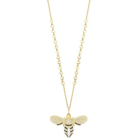 Lisabel Halskette Bee White Gold Plating Pendant Necklace