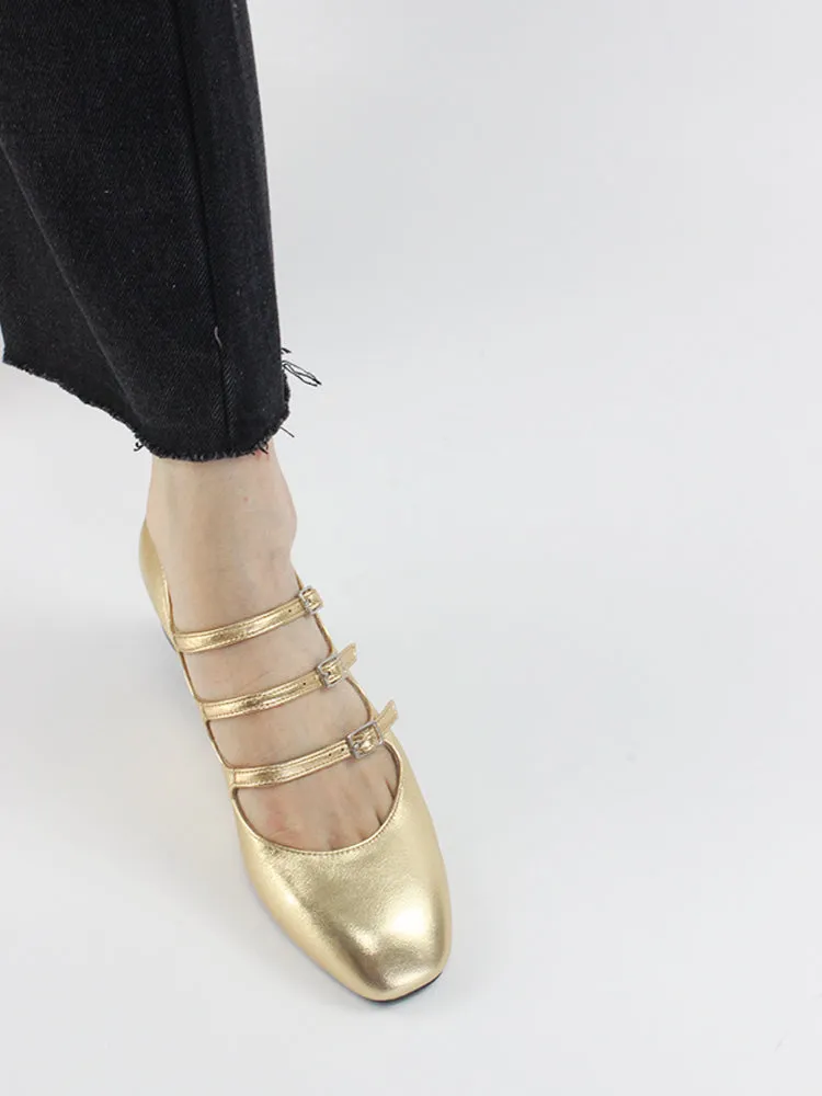 LUXE SEVEN DESIGN WIDE FIT MARY JANE BLOCK HEELS