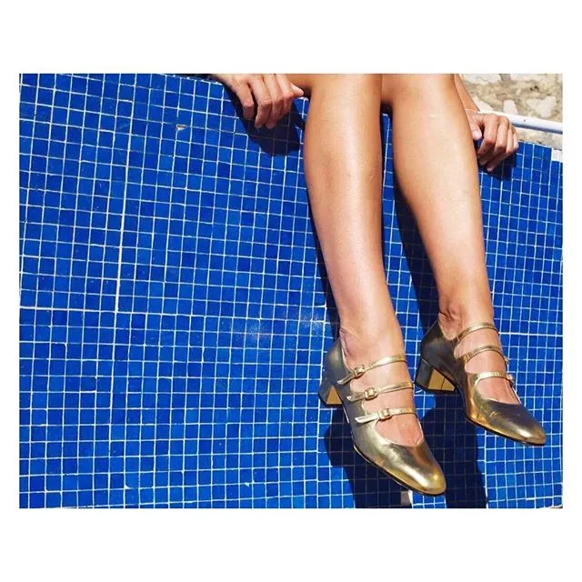 LUXE SEVEN DESIGN WIDE FIT MARY JANE BLOCK HEELS