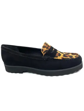 Maria Lya Ladies Animal Print Trim Loafer