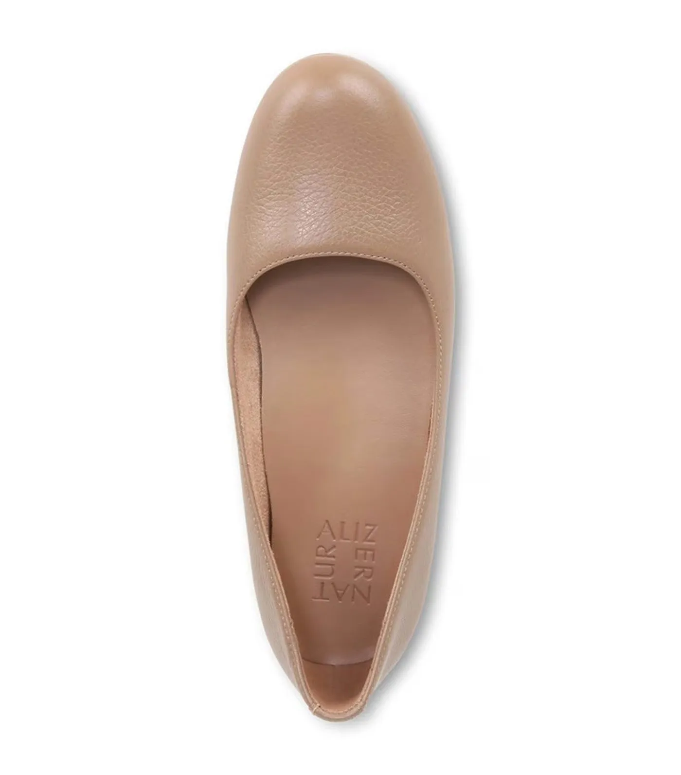 Maxwell Ballet Flat Tiramisu Brown Leather