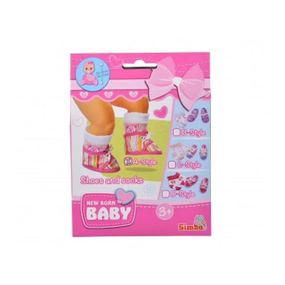 New born baby Shoes With Sock 4 Assorted