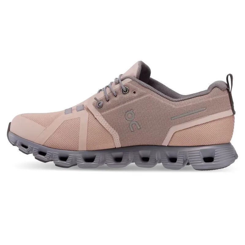 On Women's Cloud 5 Waterproof - Rose/Fossil