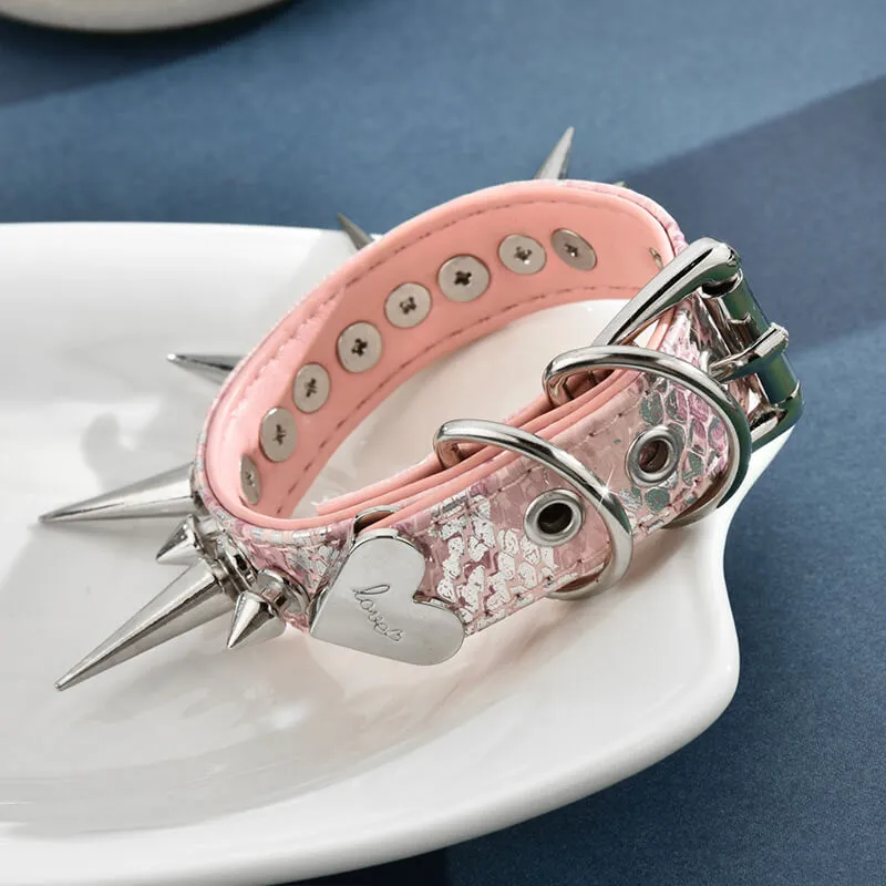 Punk Studded Snake Pattern Leather Rivet Bracelet