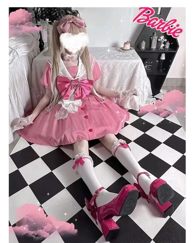 Pure Tea For Dream~Untouchable Butterfly~Elegant Lolita Heels Lolita Shoes PU Shining Platform