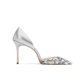 REDOC Sequinned Mid Heel Pumps - 6cm