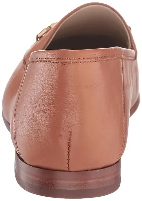 Sam Edelman Loraine CLT Saddle Almond Toe Slip On Stacked Heel Fashion Loafers