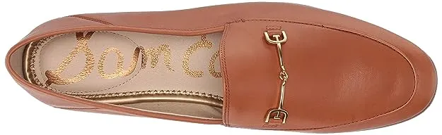 Sam Edelman Loraine CLT Saddle Almond Toe Slip On Stacked Heel Fashion Loafers