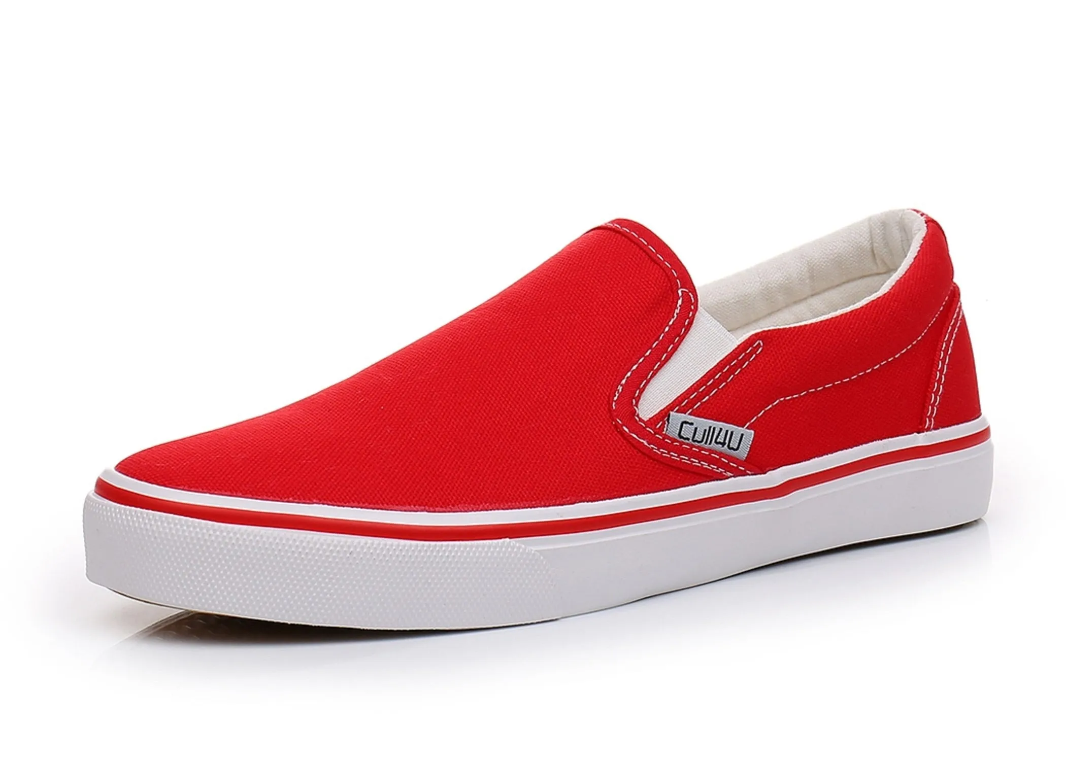Slip On Women Shoes Summer Shallow Canvas Leopard Slip-on Flats Shoes