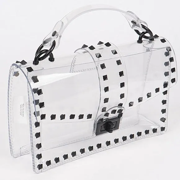 Spiked Clear Handbags