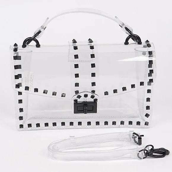 Spiked Clear Handbags