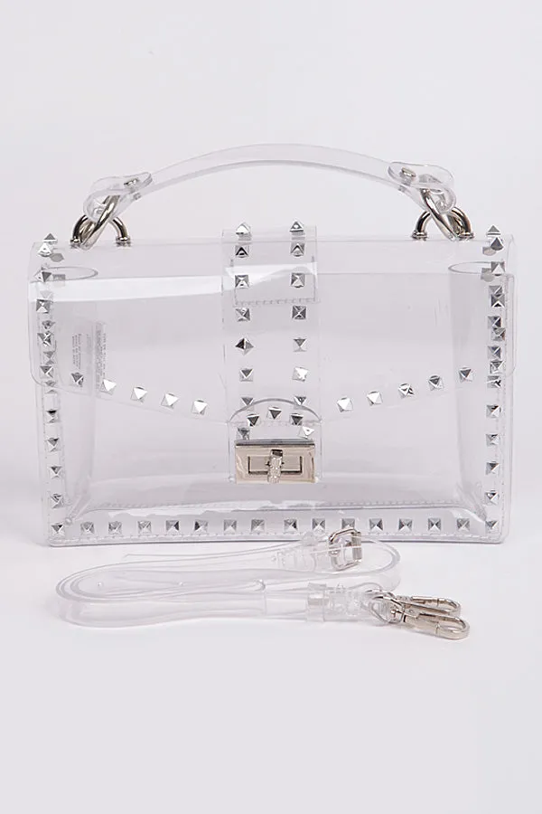 Spiked Clear Handbags