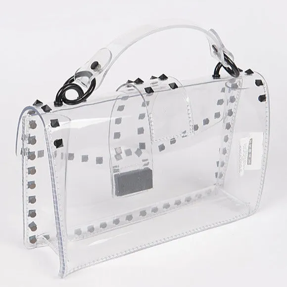 Spiked Clear Handbags