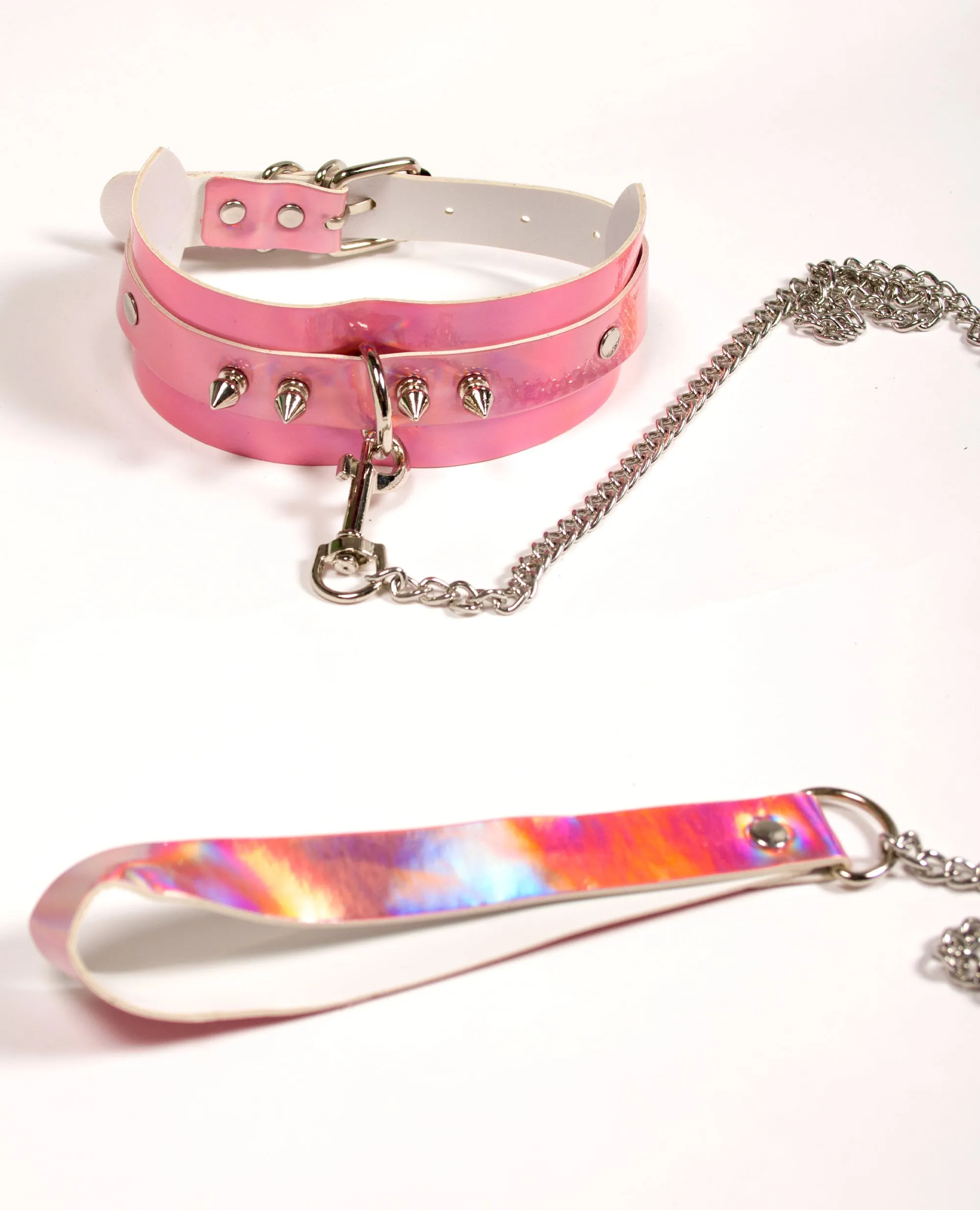SPIKED COLLAR & LEASH  - XXX