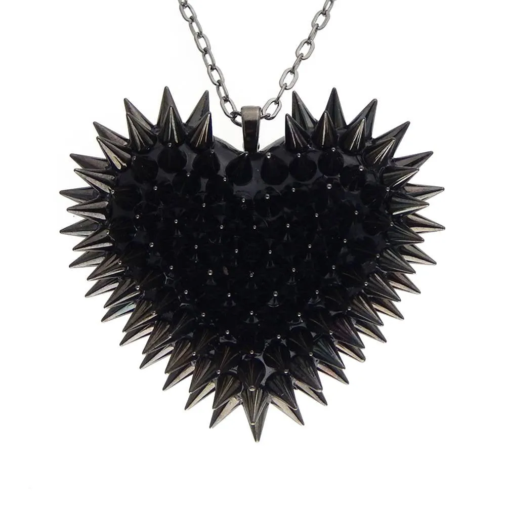 Spiked Heart Necklace