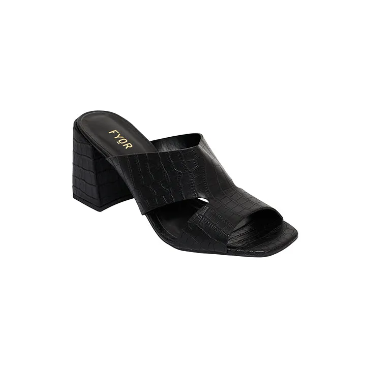Square Toe Block Heel Sandal BCM 102