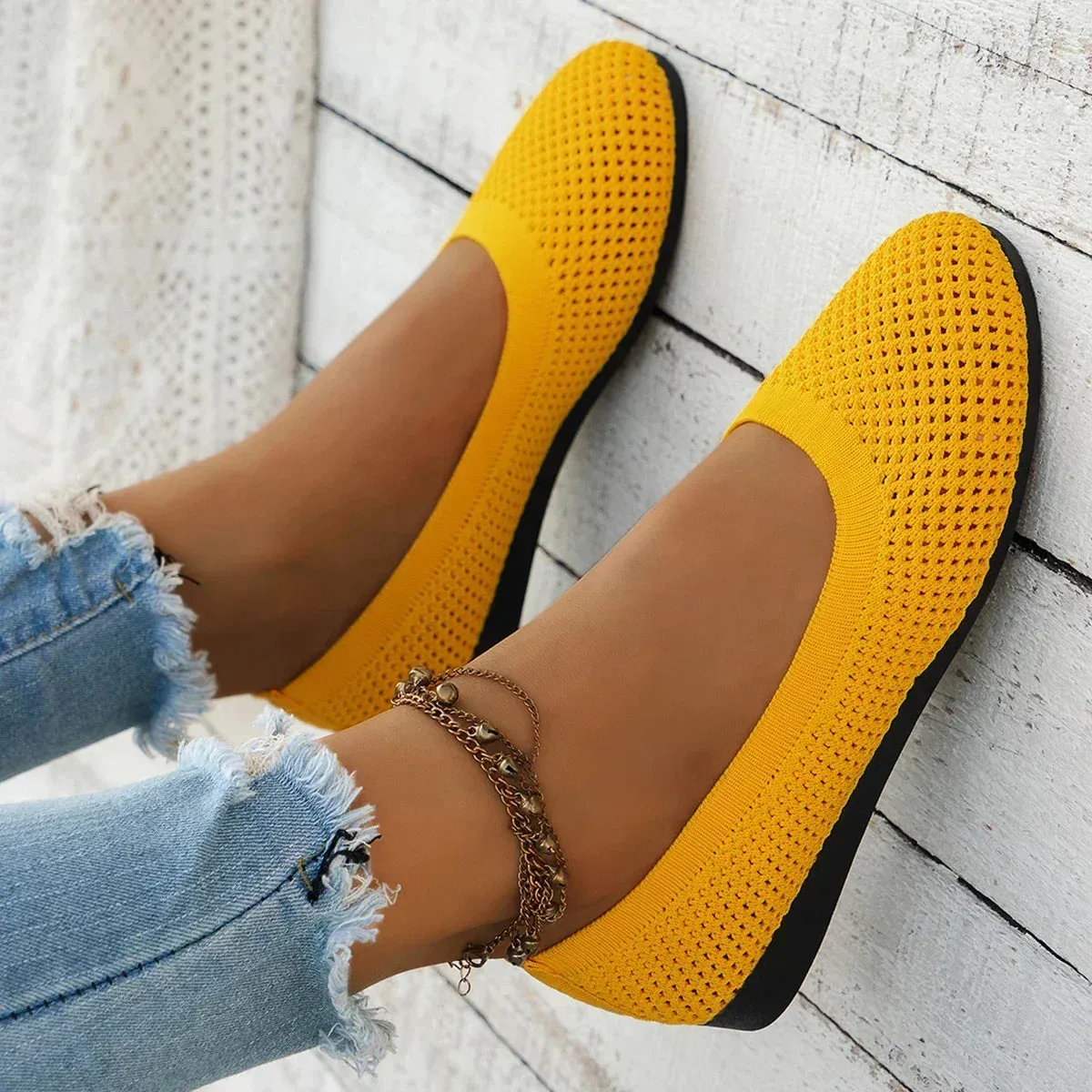 Sylis | Comfy Mesh Ballet Flats