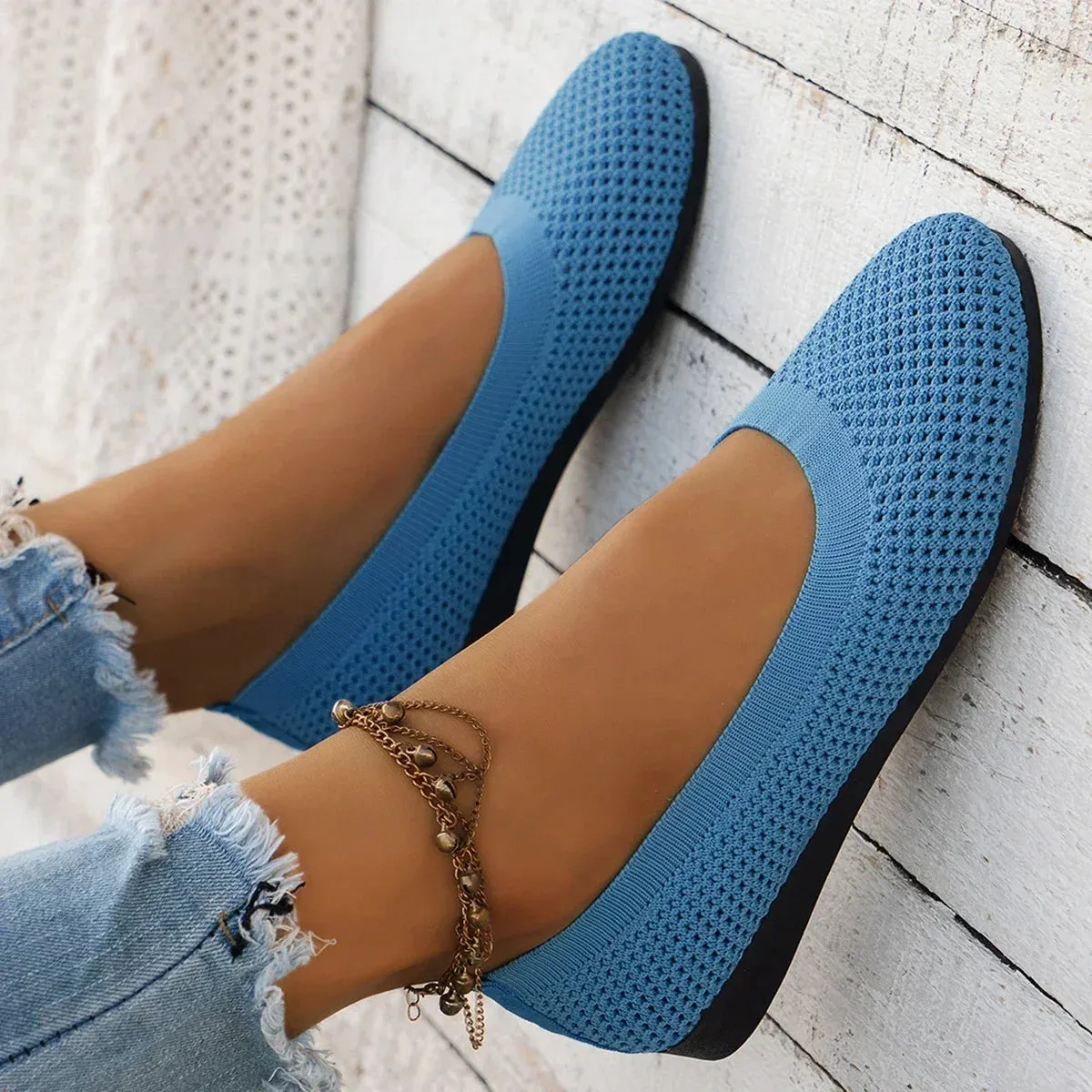 Sylis | Comfy Mesh Ballet Flats