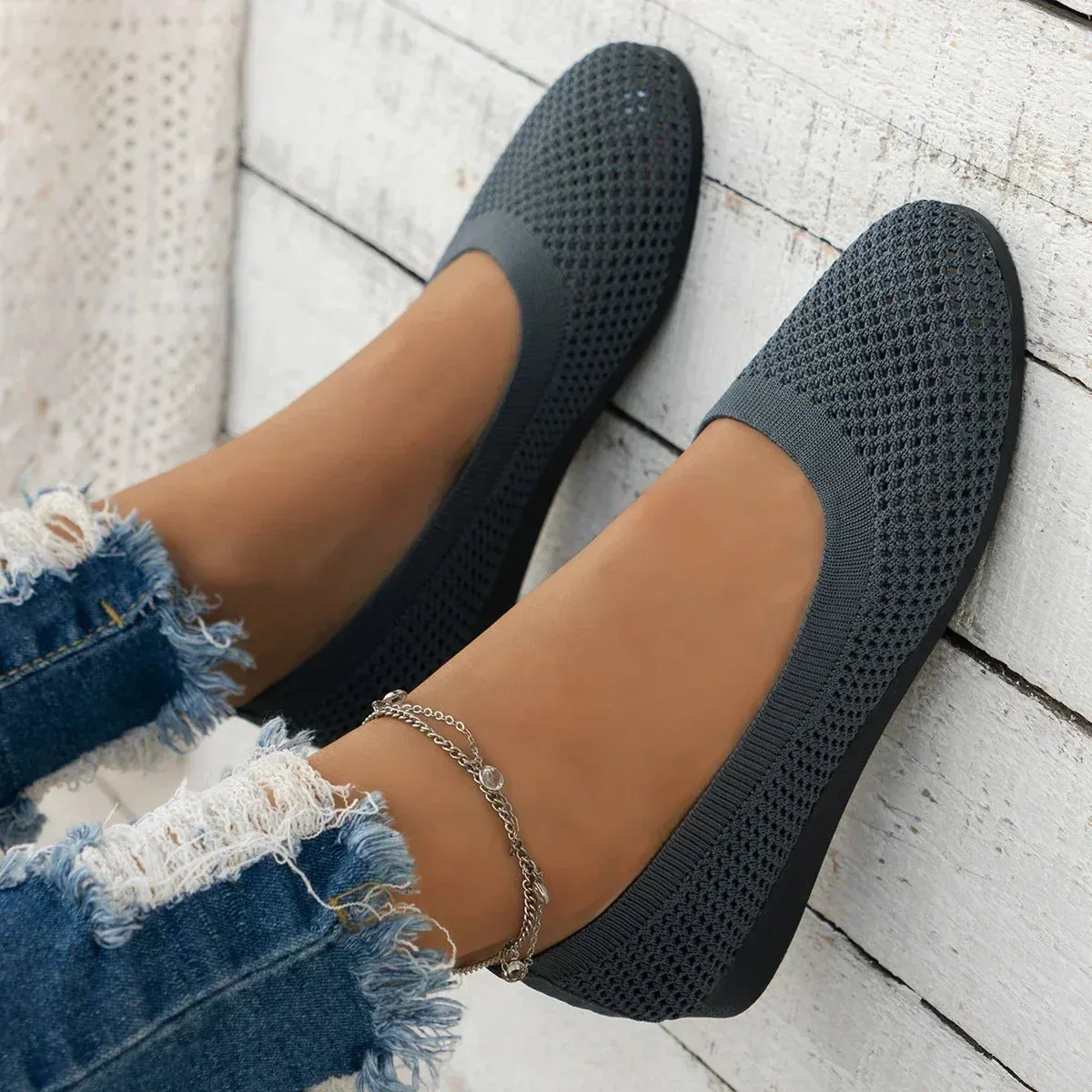 Sylis | Comfy Mesh Ballet Flats