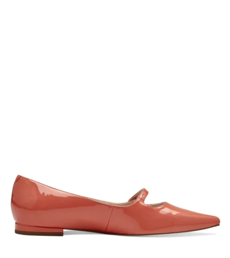 Tamaris Womens Orange Ballerina Flat Shoes - 1-22101-42