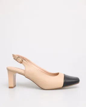 Tomaz NN198 Ladies Cap Toe Slingback Heels