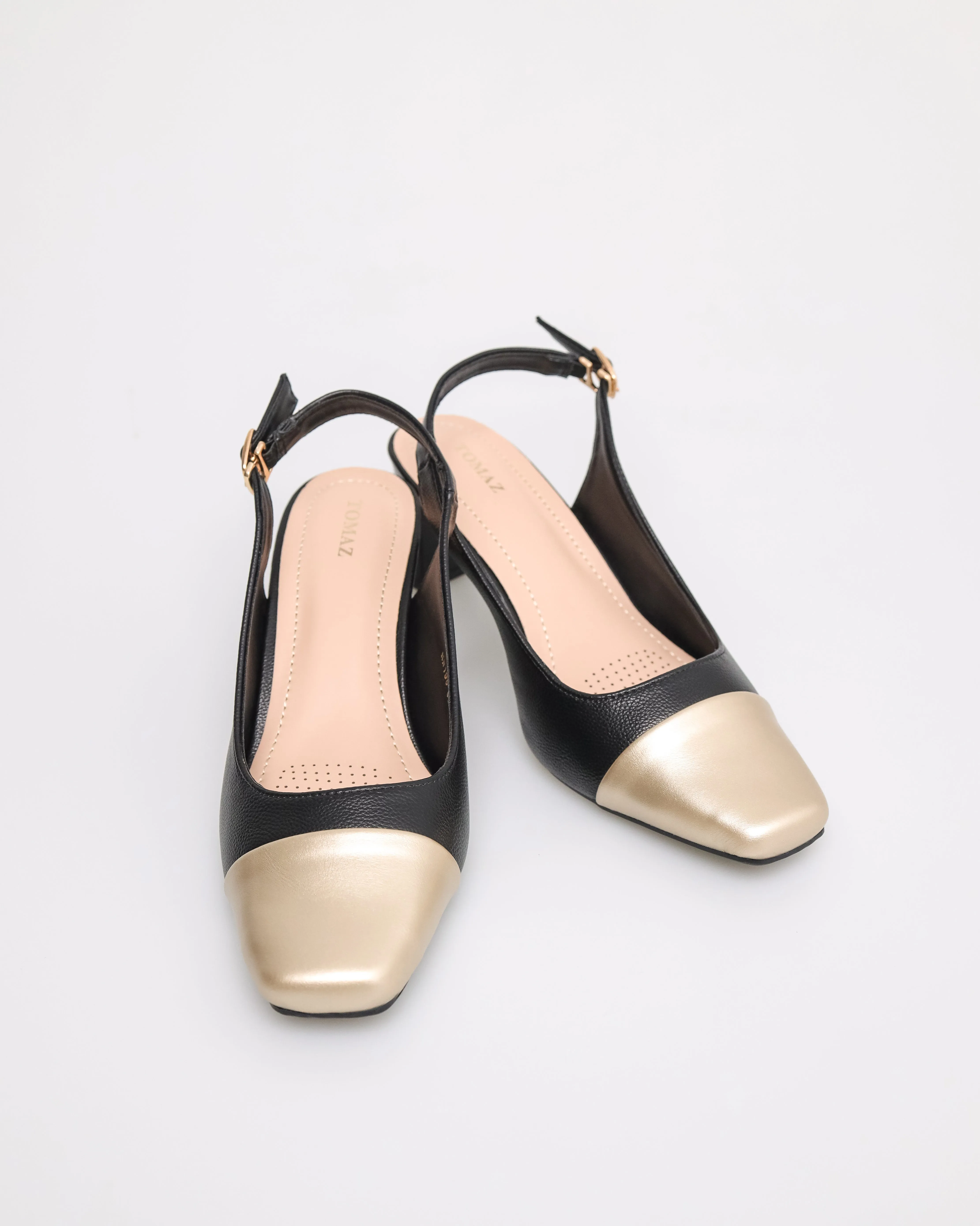 Tomaz NN198 Ladies Cap Toe Slingback Heels