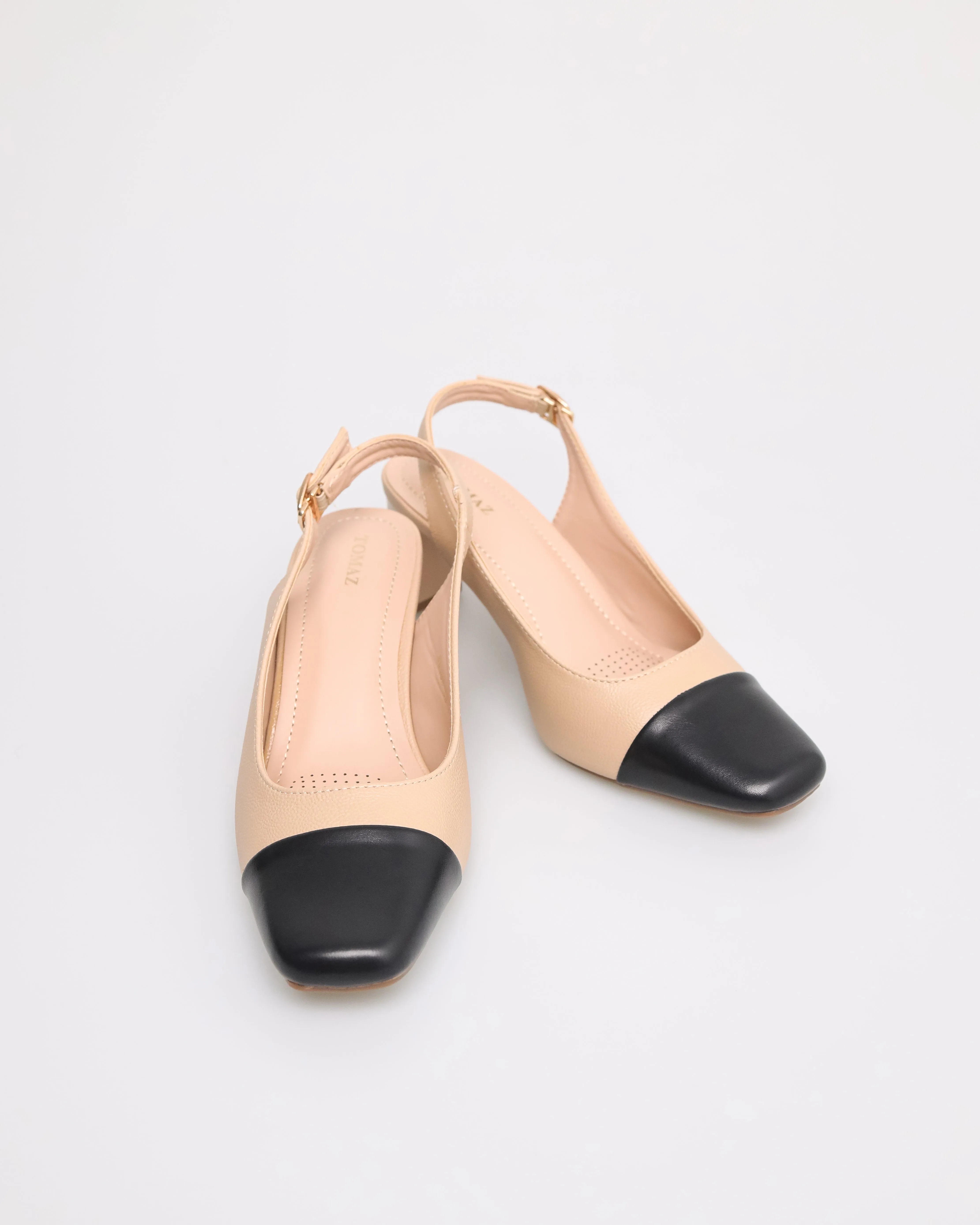 Tomaz NN198 Ladies Cap Toe Slingback Heels
