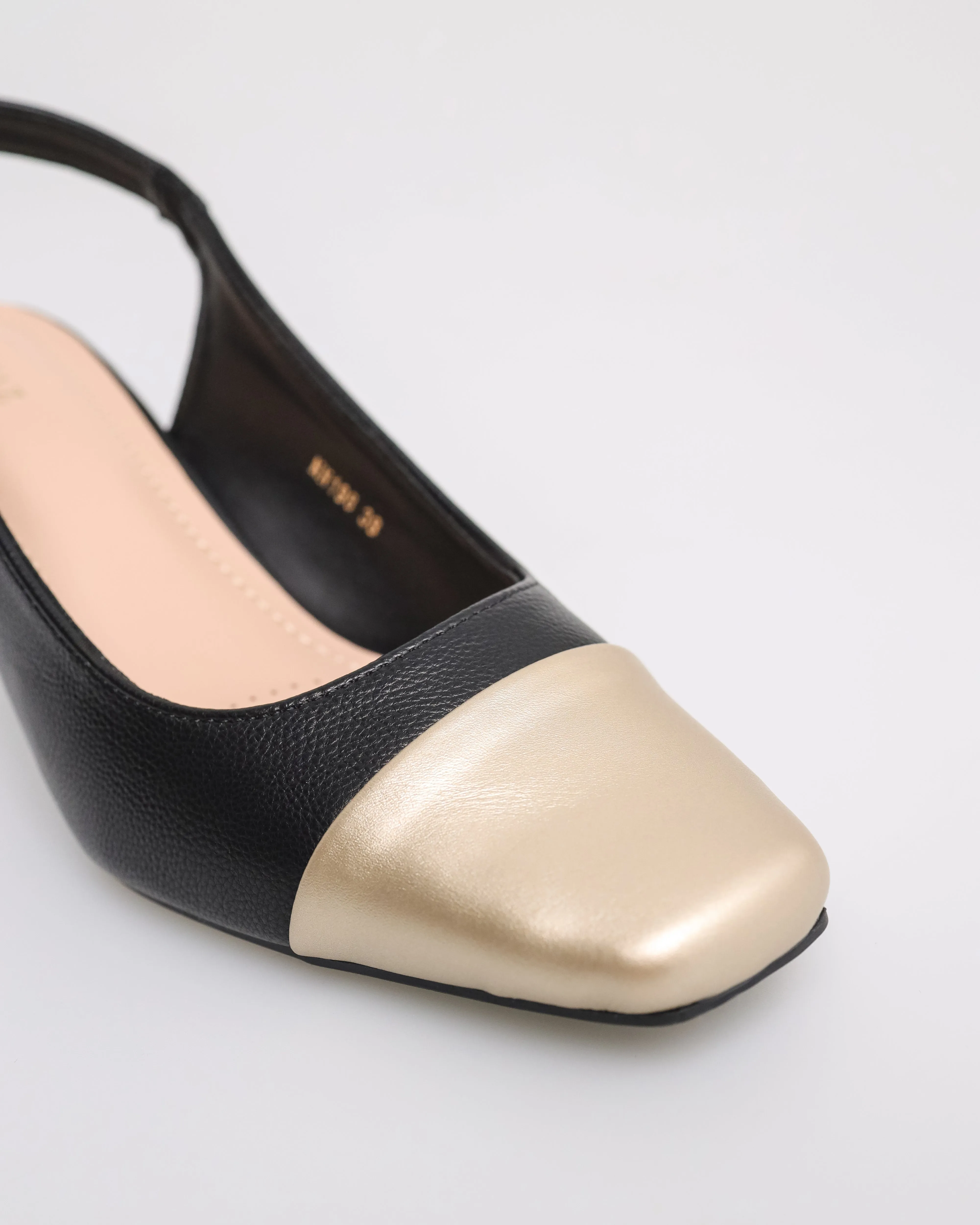 Tomaz NN198 Ladies Cap Toe Slingback Heels
