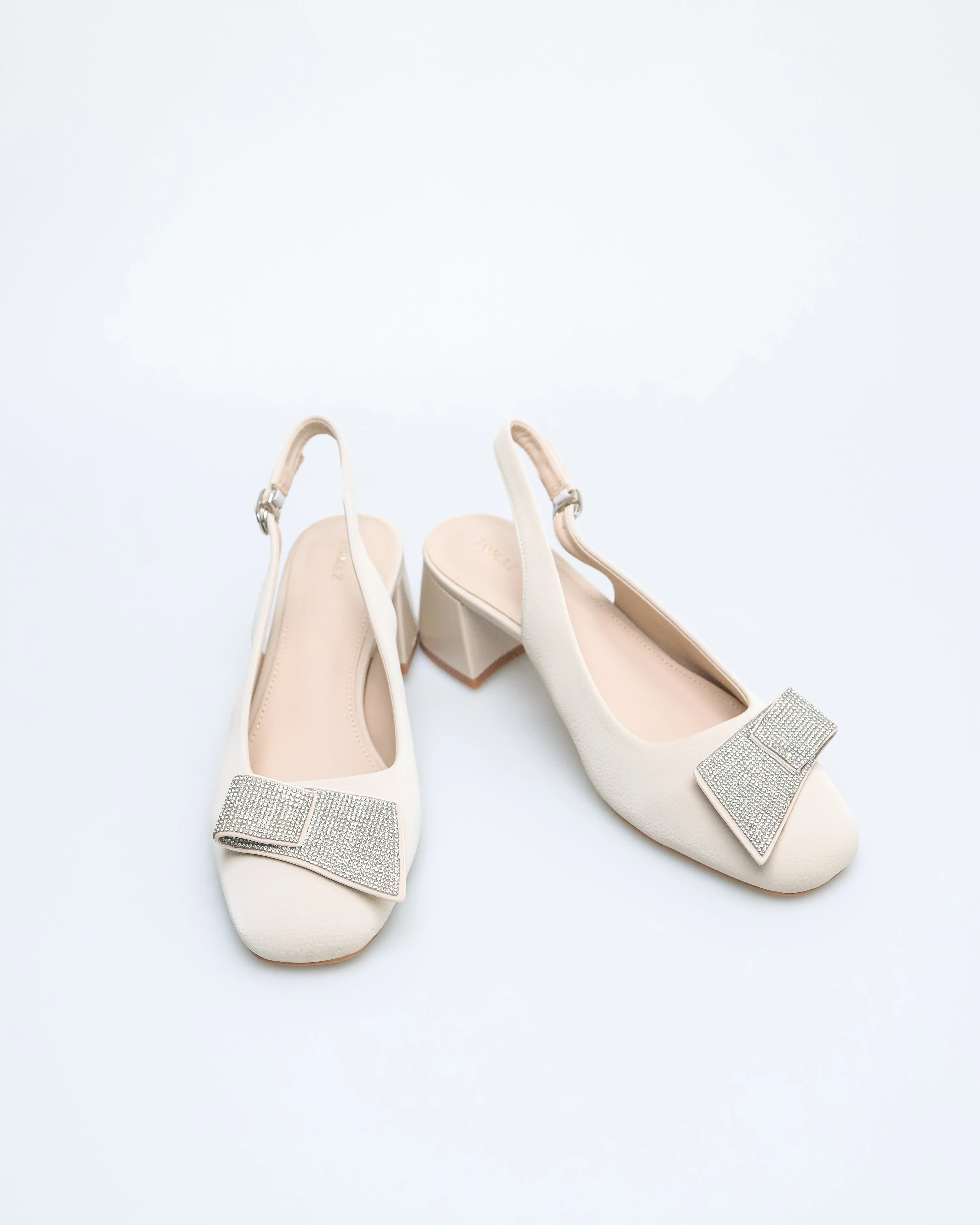 Tomaz NN384 Ladies Folded Glittery Heels
