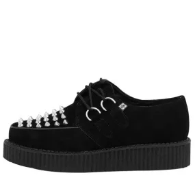 T.U.K Spike Black Suede Creeper A8360