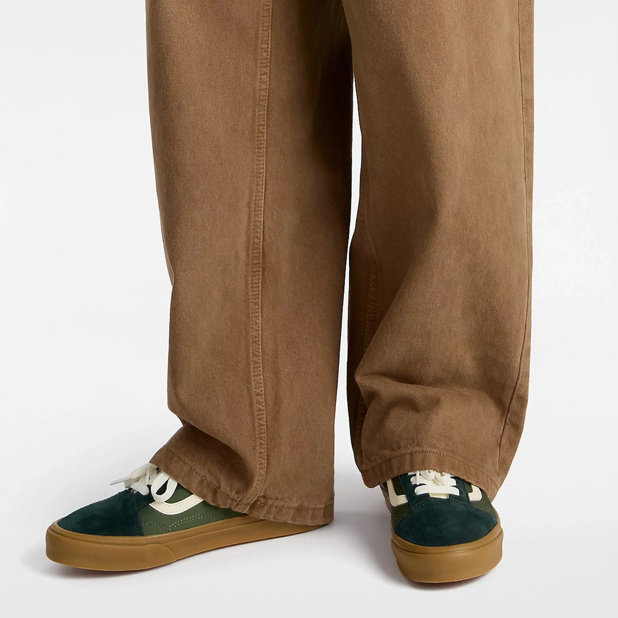 Unisex Vans Canvas Old Skool Shoes Sporty Green Gum