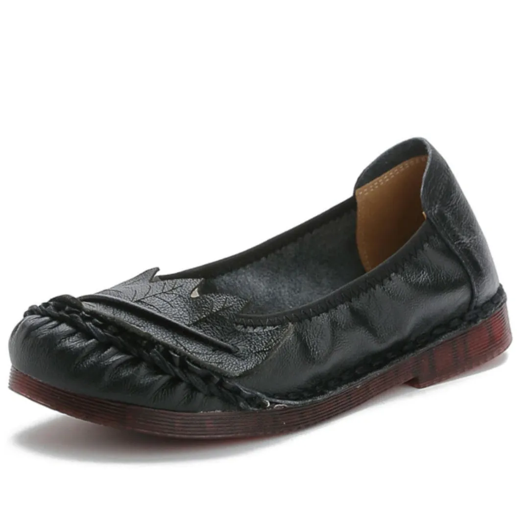 USS Shoes Coralia Women's Leather Flat Slip-On Shoes