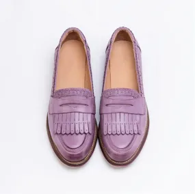 Women's Vintage Chic Round Toe Slip-on Oxford Shoes
