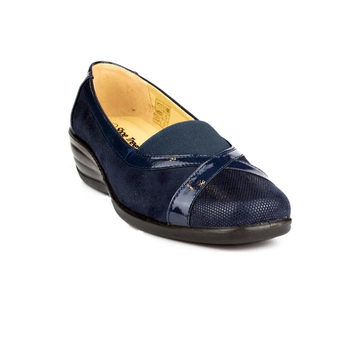 Womens Wedge Shoes Slip On Black